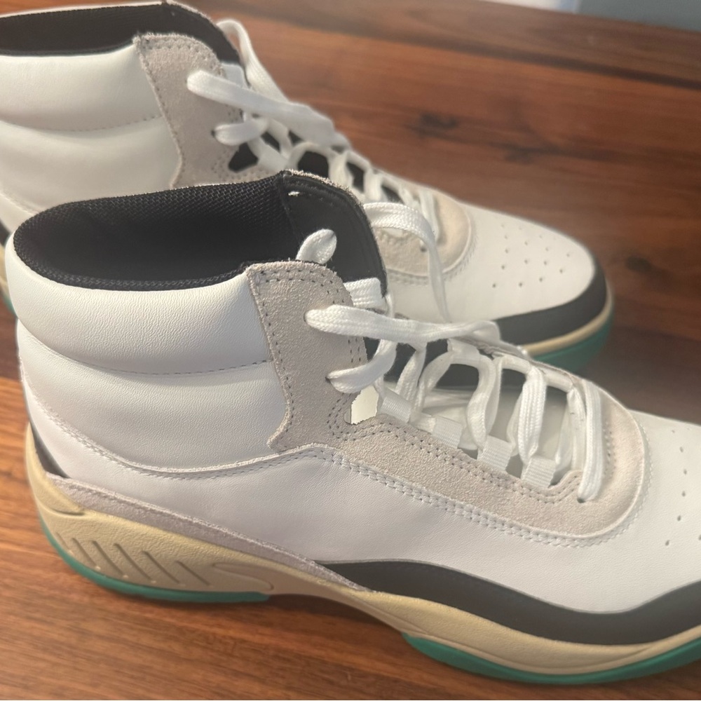 A.P.C. Andrea Haute White and Green. Purchased New Never Worn High-Top Sneakers